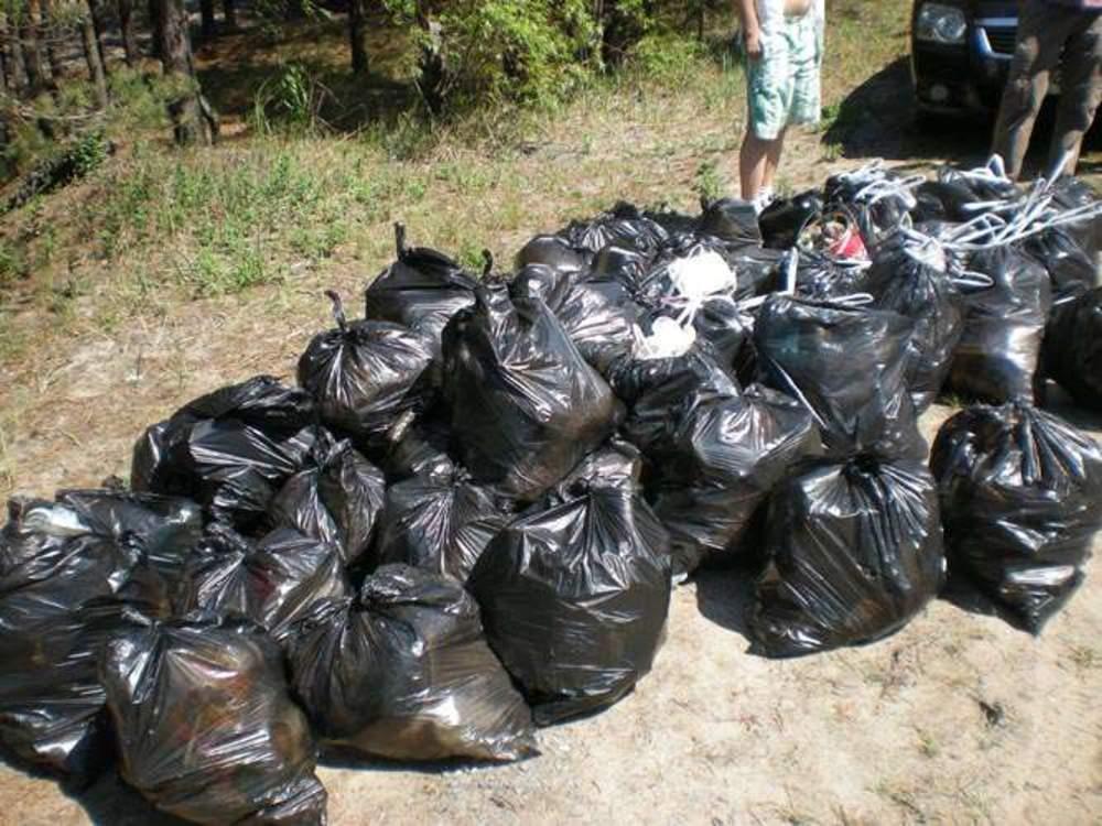 Очистка территории от бытового мусора